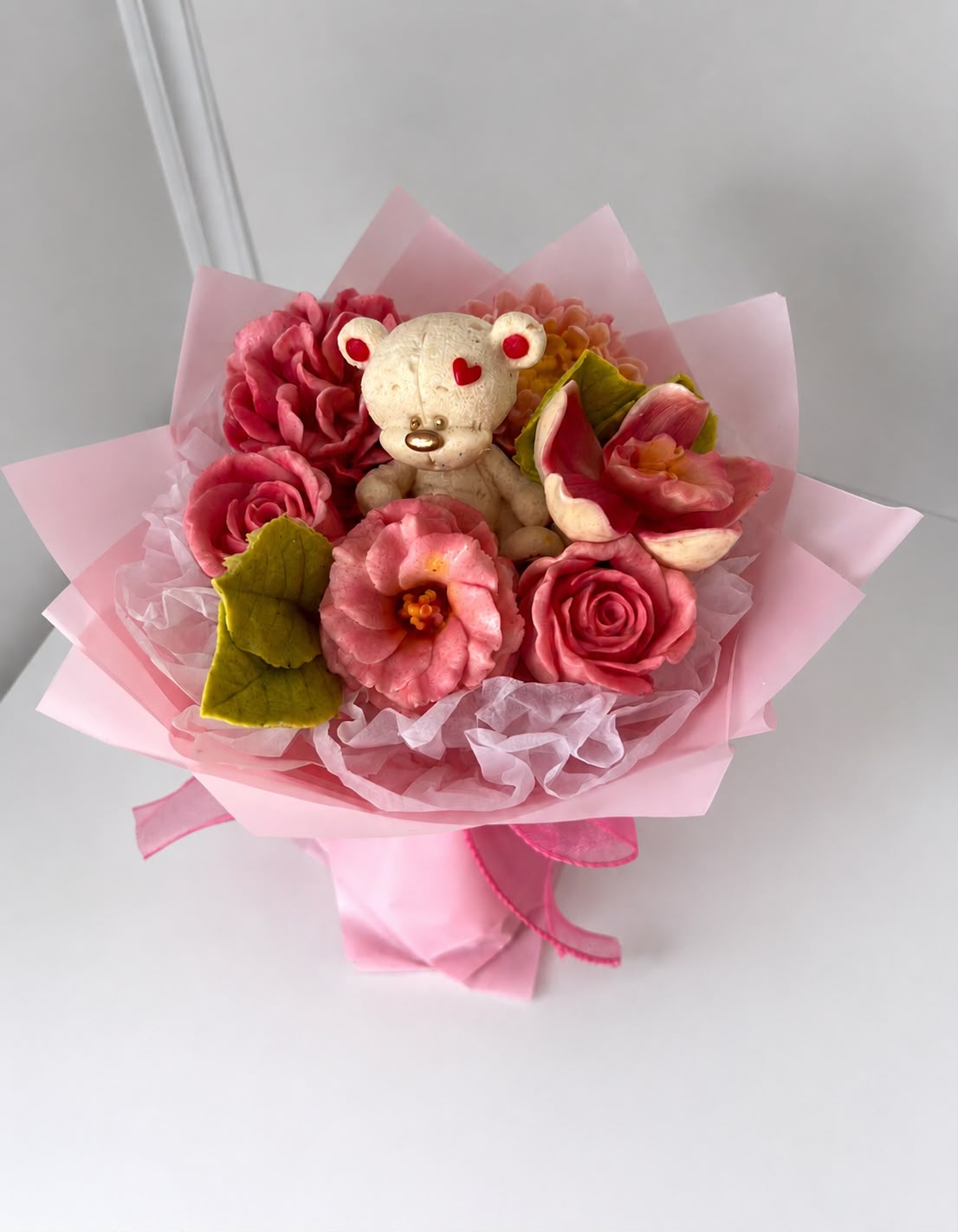 Baby Bear Bouquet buchet mic cu ursuleț din bezea